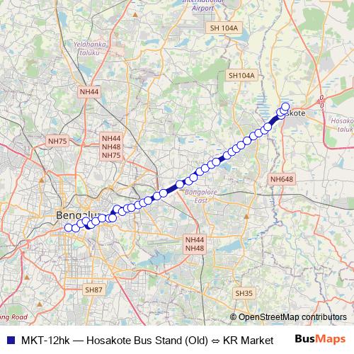 MKT-12hk bus Line Map