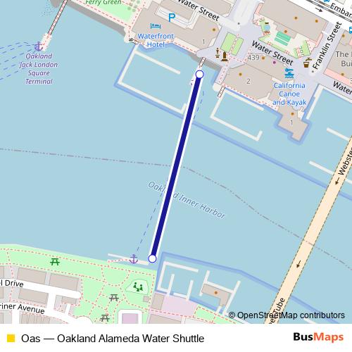 Oas ferry Line Map