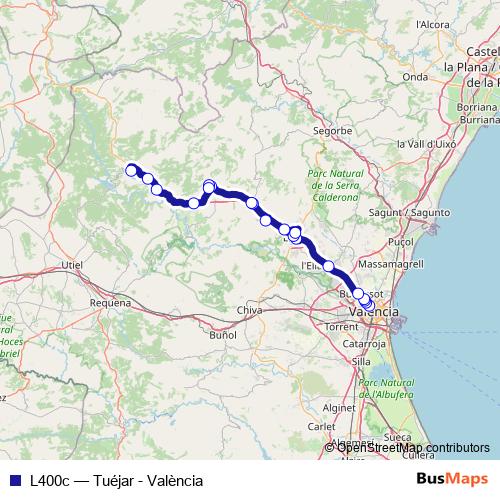 L400c bus Line Map