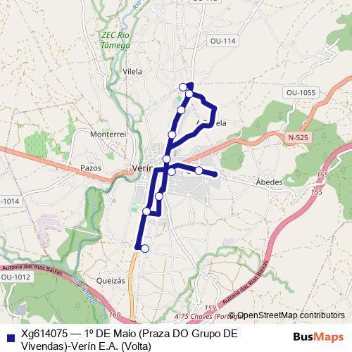 Xg614075 bus Line Map