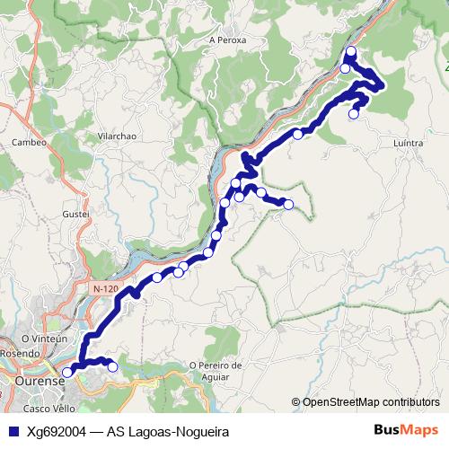 Xg692004 bus Line Map
