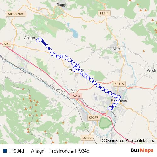 Fr934d bus Line Map
