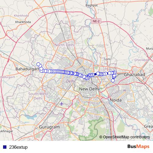 236extup bus Line Map