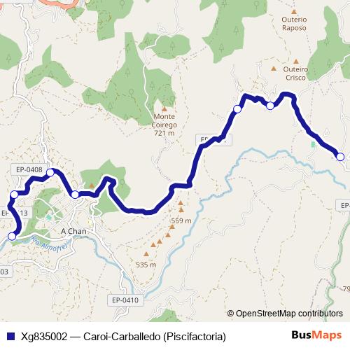 Xg835002 bus Line Map