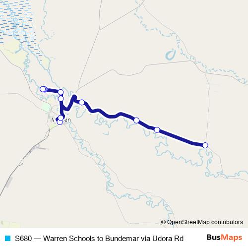S680 bus Line Map