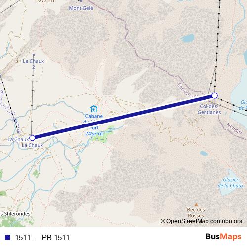 1511 cable-car Line Map