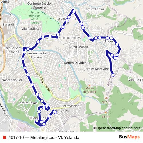 4017-10 bus Line Map