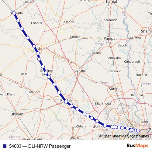 54033 rail Line Map