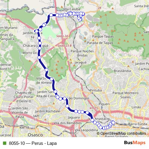 8055-10 bus Line Map