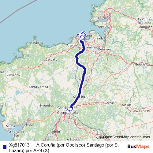 Xg817013 bus Line Map
