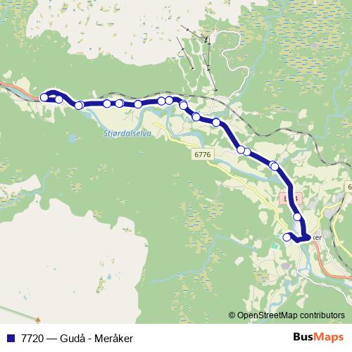 7720 bus Line Map