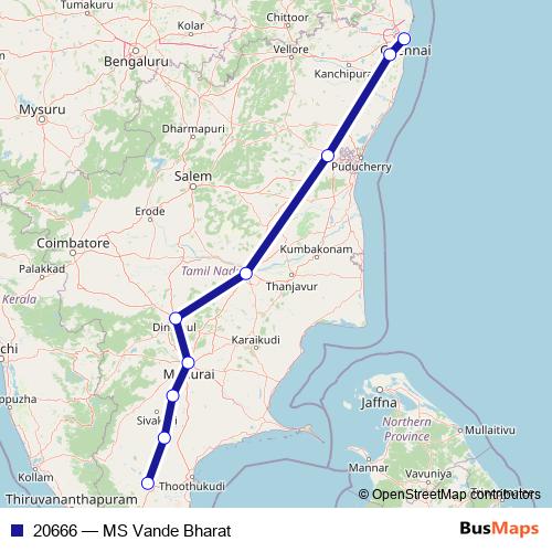 20666 rail Line Map