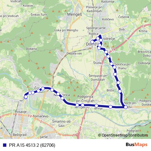 PR A15 4513 2 (62706) bus Line Map