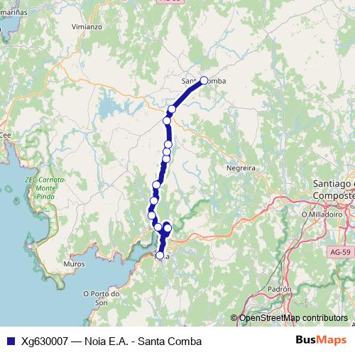 Xg630007 bus Line Map