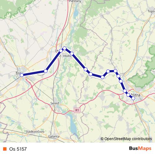 Os 5157 rail Line Map