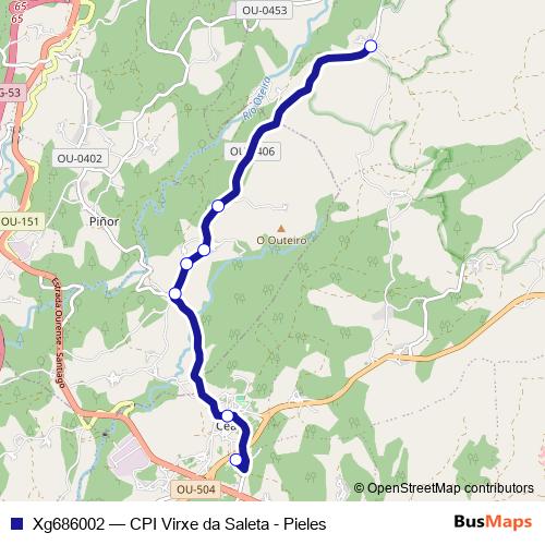 Xg686002 bus Line Map