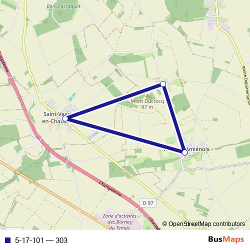 5-17-101 bus Line Map