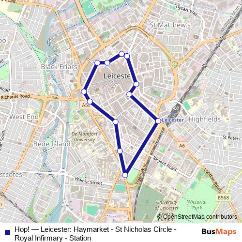 Hop! bus Line Map