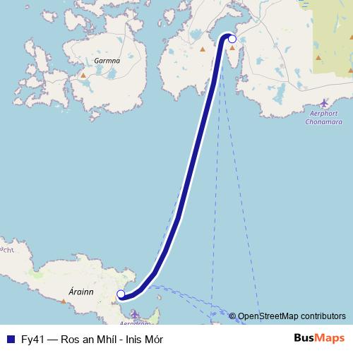 Fy41 ferry Line Map