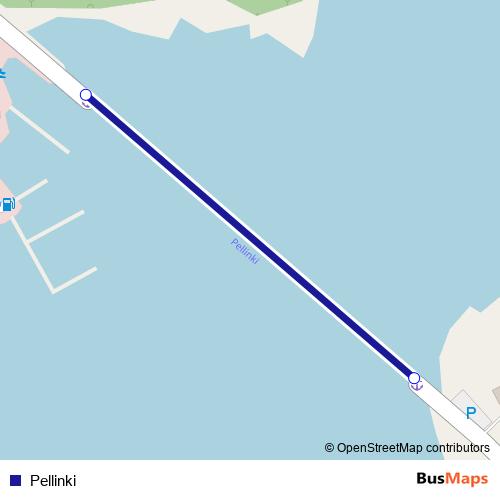 Pellinki ferry Line Map