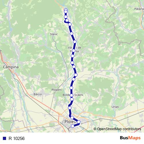 R 10256 rail Line Map