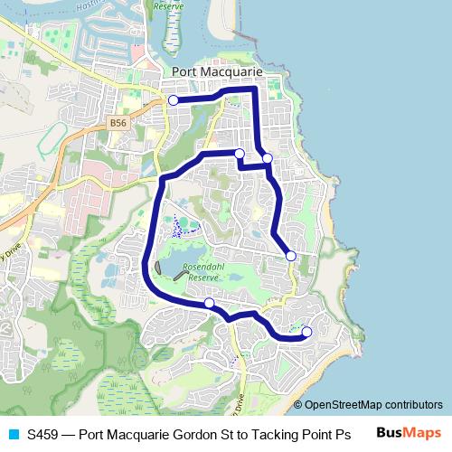 S459 bus Line Map