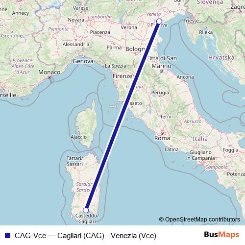 CAG-Vce air Line Map