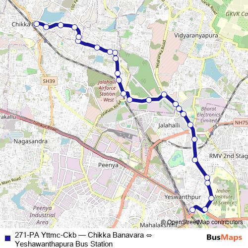 271-PA Yttmc-Ckb bus Line Map