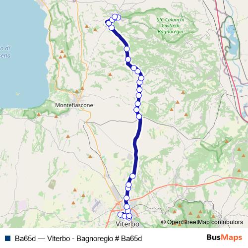 Ba65d bus Line Map