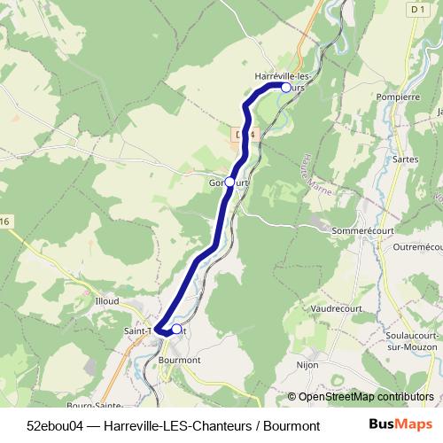52ebou04 bus Line Map