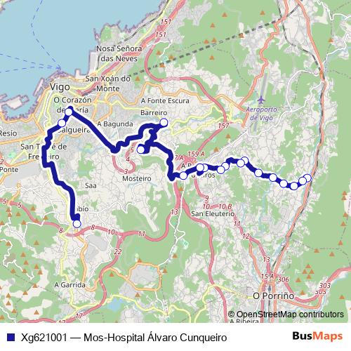 Xg621001 bus Line Map
