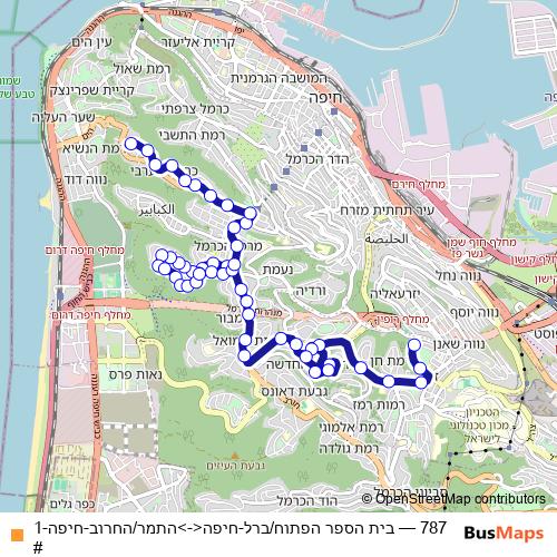 787 bus Line Map