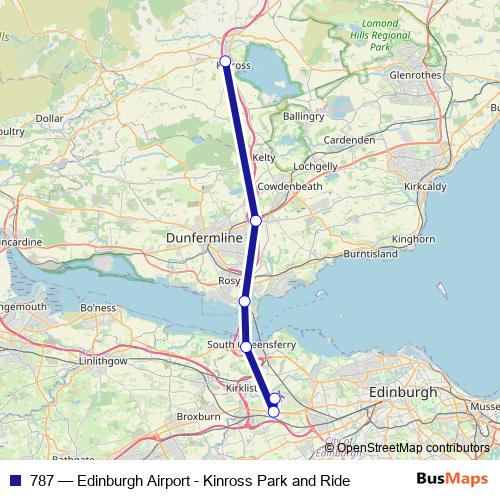 787 bus Line Map