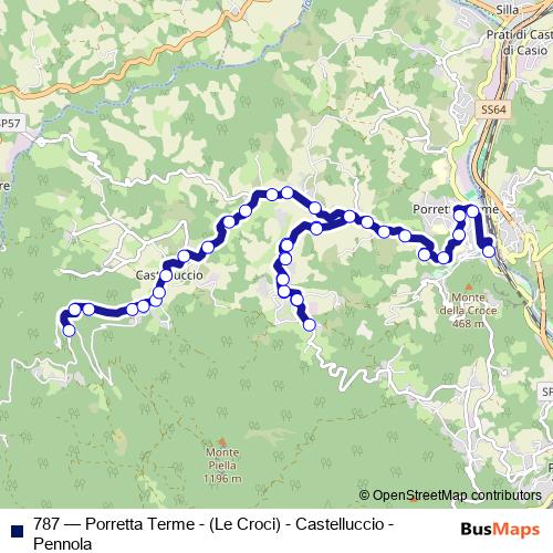 787 bus Line Map