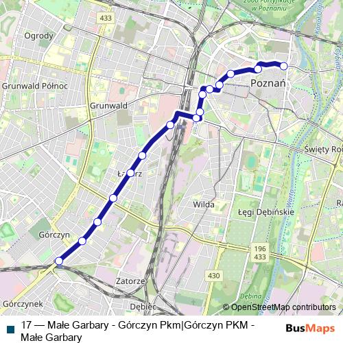 17 tram Line Map