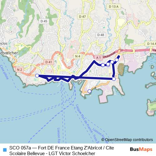 SCO 057a bus Line Map