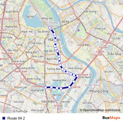 Route 04 2 bus Line Map