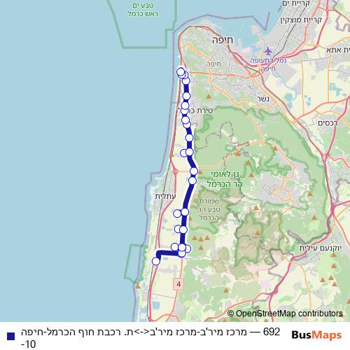 692 bus Line Map