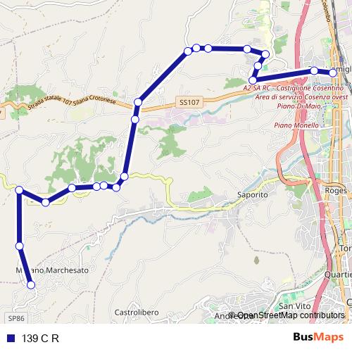 139 C R bus Line Map