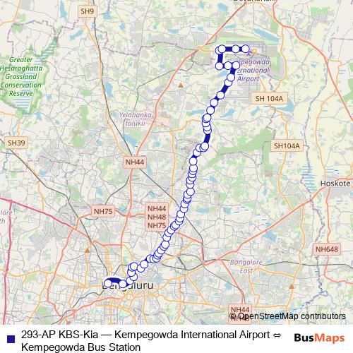 293-AP KBS-Kia bus Line Map