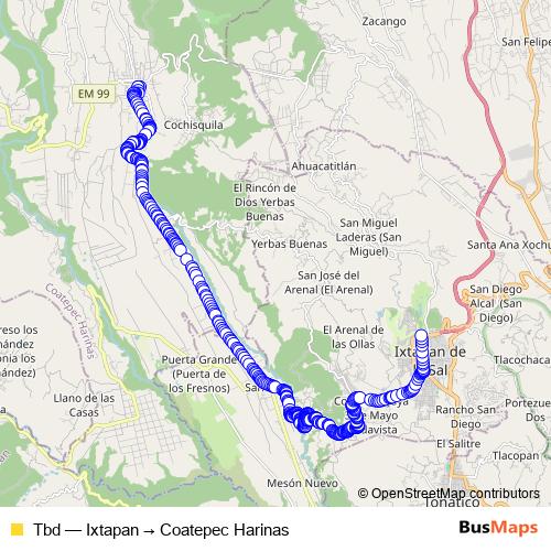 Tbd bus Line Map