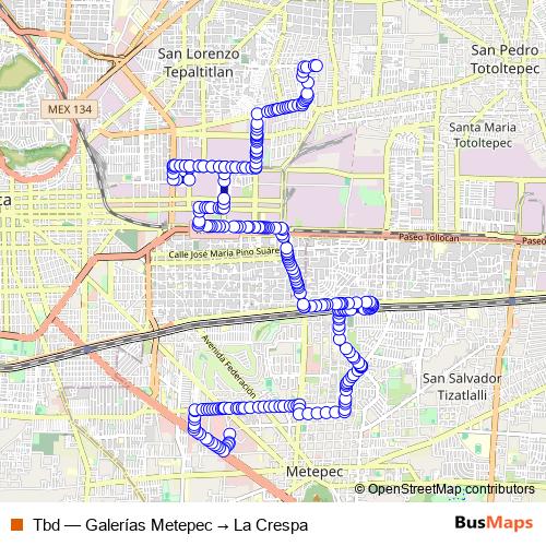 Tbd bus Line Map