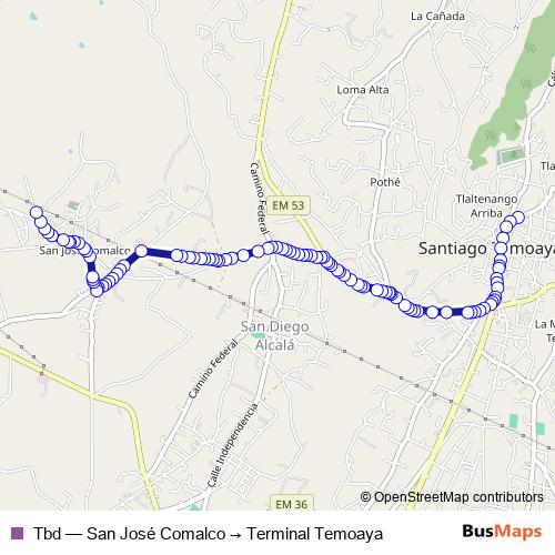 Tbd bus Line Map