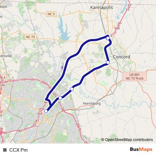 CCX Pm bus Line Map