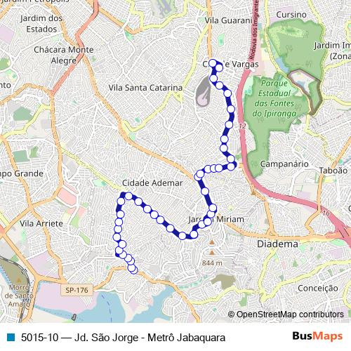 5015-10 bus Line Map