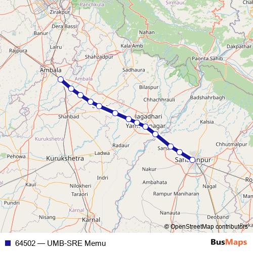 64502 rail Line Map