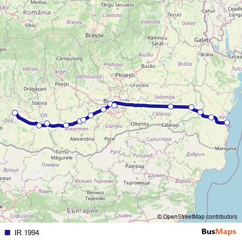 IR 1994 rail Line Map