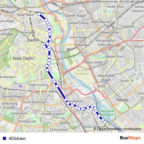 403down bus Line Map