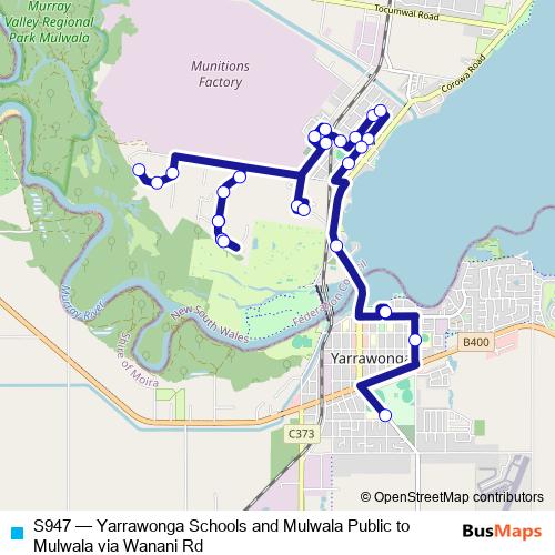 S947 bus Line Map