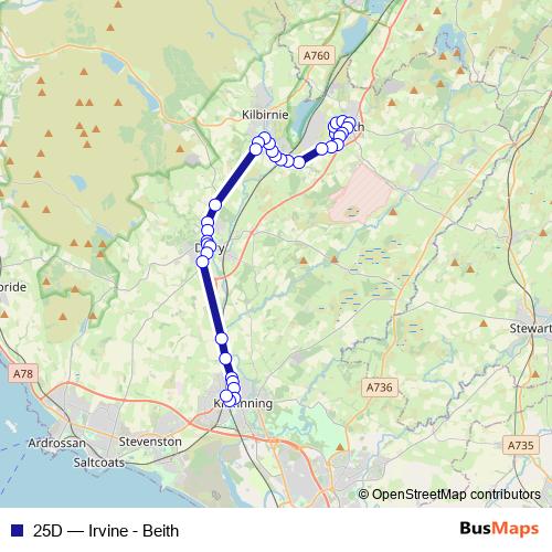 25D bus Line Map